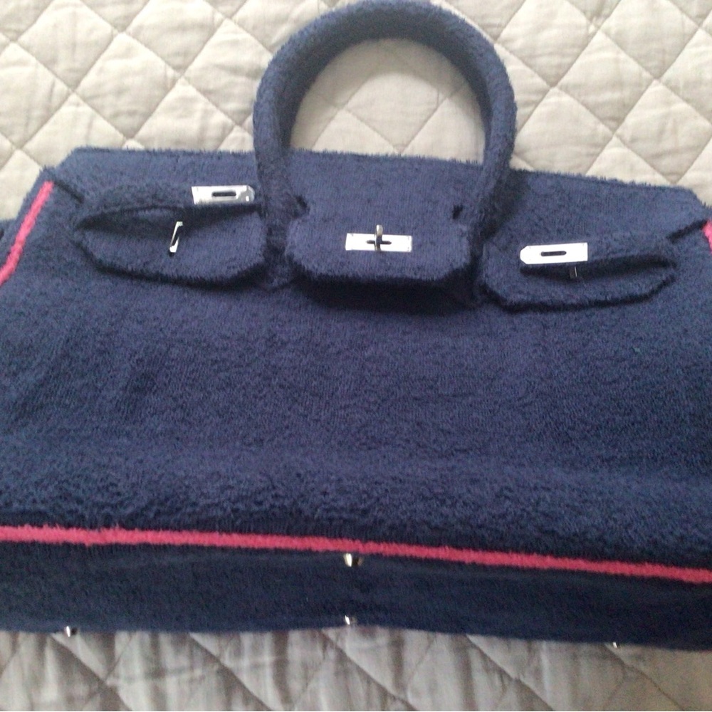 Navy Blue NEW Beach Haus Tote Bag
